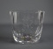 Mid-Century Etched Orrefors Signed Art Glass Vase, 6” H