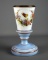 Elegant 19th C. Hand Painted Bristol Glass Vase, 9” H
