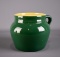 Hall China 1940s Green & Yellow Bean Pot No. 783