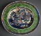 Beautiful 19th C. Chinese Canton Famille Verte Oval Tray, Pierced Rim, 9” L