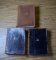 Lot of Three Antique Leather Bound Books: R. L. Stevenson, Anton Chekhov, Oscar Wilde