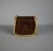 Coblentz Original Embroidered Brown Velour Hand Bag