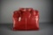 Red Leather Jones New York Laptop/File Folder Shoulder Bag