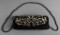 Black Satin Moon Struck Designs Beaded & Embroidered Evening Bag