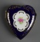 Hand Painted Heart Shaped French Limoges Trinket Box