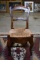 Charming Vintage Woven Rush Seat Side Chair