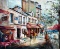 Dillinger, French Street Scene, Oil on Canvas, Signed Lower Right