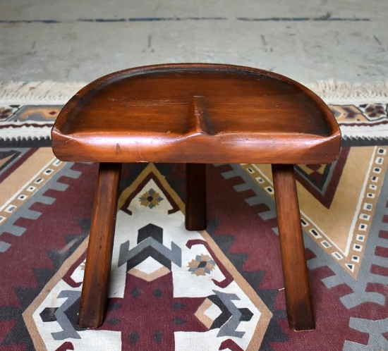 Vintage Small Wooden Milking Stool