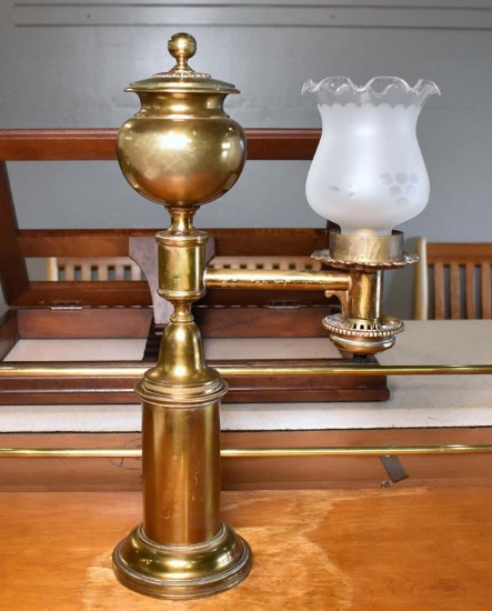 Vintage Antique Style Brass Student Lamp