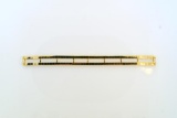 14K Yellow Gold Tennis Bracelet Frame (Diamond Portion Removed), 6.75” L