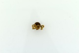 “SDP” Monogram 14K Lapel Pin