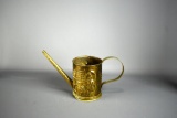 Antique Decorated Brass Watering Can