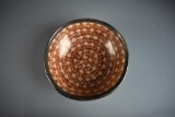 Mexican Mid-Century Pottery 9.5” Diam. Bowl Signed Amado Galvan