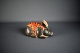 Mexican Mid-Century Pottery 8.5” Rabbit Signed Amado Galvan