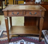 Elegant Auffray & Co., 3rd Ave NYC Fine French Walnut Side Table