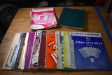 Large Lot of Vintage Sheet Music & Book of Popular Songs