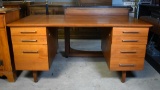Vintage Mid-Century Modern Stow & Davis Executive Desk