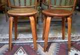 Pair of Thonet Bentwood Eames Era Mid-Century Danish Modern Stools