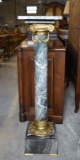 French Empire Style Marble Column Pedestal