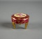 Small Hand Painted Limoges Courting Scene Footed Trinket Box