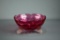 Cranberry Glass 9.5” Diam. Footed Bowl
