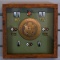 Framed US Army Bronze Medallion & Pins