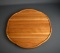 Nice 16” Diam. Wooden Lazy Susan, Scalloped Design