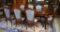 Lovely Set 8 of Queen Anne Style Cherry Chairs by Century Furniture (NC), Light Blue Upholstery