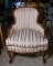 Exquisite Carved Walnut & Upholstered Armchair (Lots 35 & 36 Match)