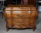 Fine Karges Furniture (Evansville, IN) Two-Drawer Walnut Bombe Nightstand