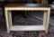 Handsome Mission Style Console Table, Light Base, Woodgrain Top