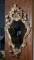 Small Louis XVI Style Gilded Accent Wall Mirror with Candle Holders