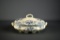 19th C. Wm. Adams & Co. Blue & Cream Ivy Covered Casserole Dish “Iona”