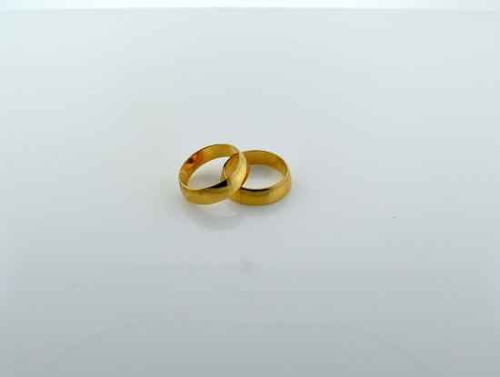 Pair of 14K Yellow Gold Bands