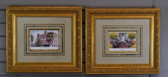 Pair of Beautifully Framed Charleston SC Prints
