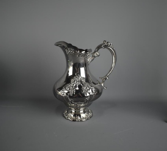 Reed & Barton Silver Plate “King Frances” 9.5” H Pitcher