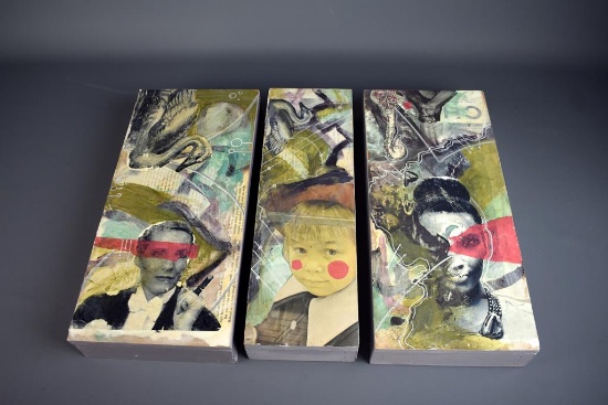 Art Collage Triptych