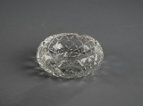 Vintage 3.5” Cut Glass Ash Tray