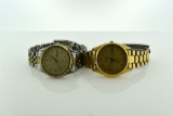 Lot of Two Vintage Quartz Watches: Seiko & Citizens