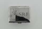 Silver Plated Pill Case with”SBJ” Monogram