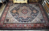 Fabulous Karastan Navy Heriz Wool Rug