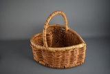 Heart Shaped Wicker Basket w/ Handle