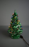 Vintage Ceramic 11” H Electric Christmas Tree