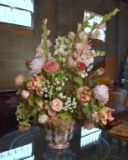 Splendid Large Floral Centerpiece and Vase