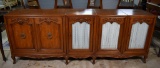 Beautiful Vintage Henredon Furniture Sectional Cherry Sideboard with Single Base