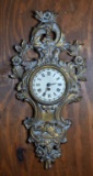 Charming Vintage Baroque Style Palladio Wall Clock, Made in Italy, Works Made in Germany