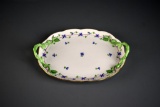 Herend Hungary Hand Painted Porcelain “Blue Garland” 10.5” W Tray