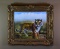 T. Monica, Framed Contemporary Painting, Tiger, Oil on Canvas, Signed Lower Right