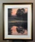Pond at Sunset Print (Signed) in Black & Gilt Metal Frame