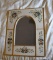 Hand Painted Dome Shaped Accent Wall Mirror